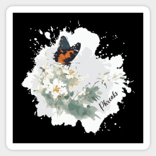 Boho Chic Floral Dreams Sticker